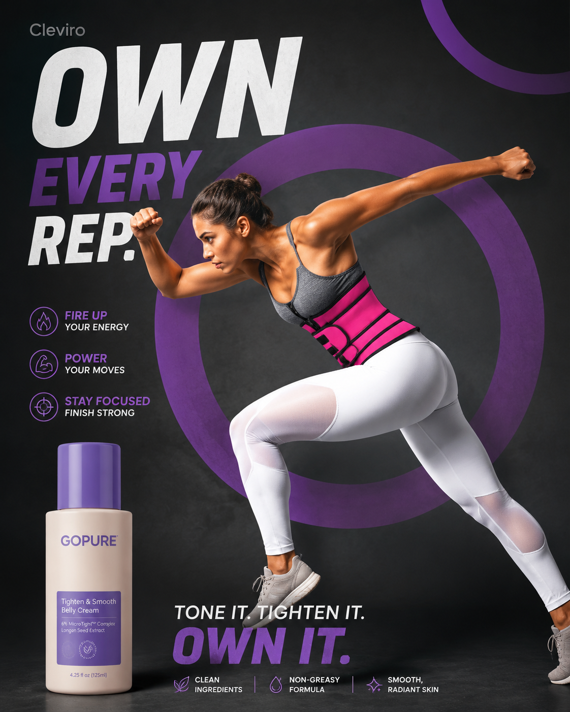 🔥 LIMITED-TIME OFFER: Buy 1 Cleviro 2 Belt Belly Wrap & Get 1 FREE Tighten & Smooth Belly Cream